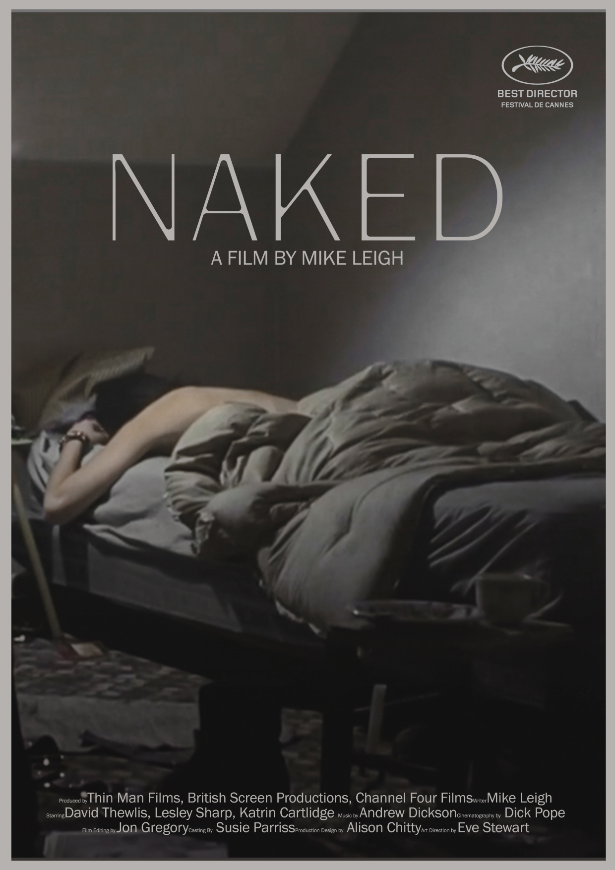 Naked Experimental Film Poster پوستر تجربی فیلم Naked